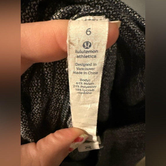 Lululemon Wunder Under Pant (Hi-Rise) Luon Variegated Knit Black Heathered Black - Picture 5 of 8